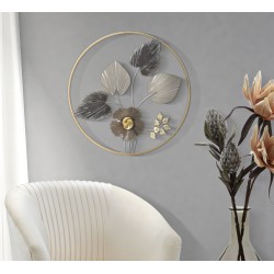 Barra decorativa de hierro para pared – Ø65 cm – Elemento de pared estilizado estilo Glam