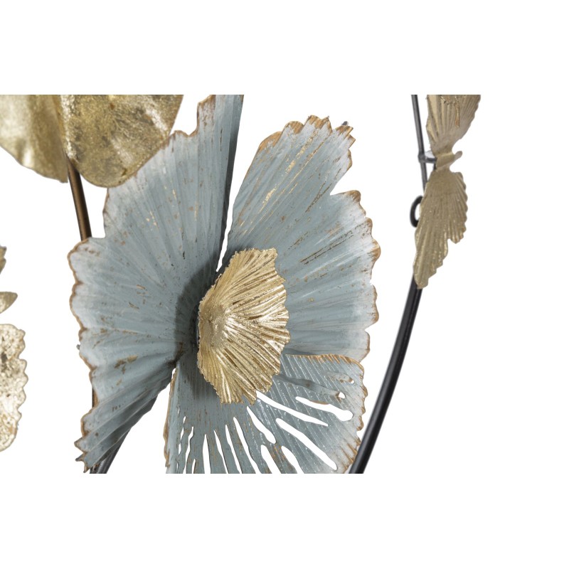 Panel mural redondo Campur – 78x74 cm – Metal elegante y refinado