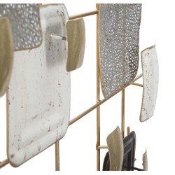 Cubos decorativos de pared de hierro – 80x80 cm – Diseño geométrico moderno y glamuroso