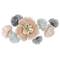 Panel de pared de hierro Soty – 93x53 cm – Estilo floral Glam refinado