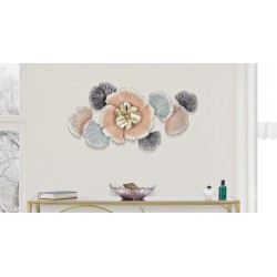 Panel de pared de hierro Soty – 93x53 cm – Estilo floral Glam refinado