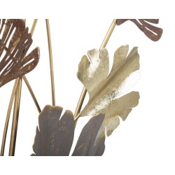 Panel de pared de hierro forjado con diseño aerodinámico – 69x92 cm – Diseño Glam fluido y contemporáneo