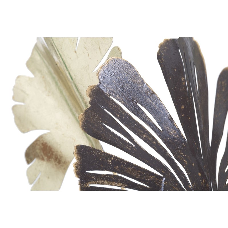 Panel de pared de hierro forjado con diseño aerodinámico – 69x92 cm – Diseño Glam fluido y contemporáneo