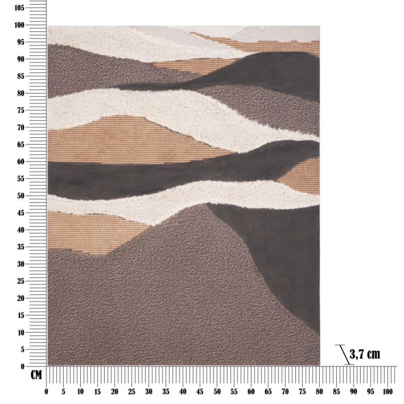 Arte mural hecho a mano por Darky – 80x100 cm – Retrato bohemio intenso y moderno