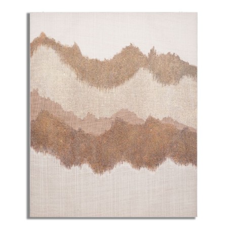 Arte mural marrón hecho a mano – 80x100 cm – Arte mural bohemio y cálido