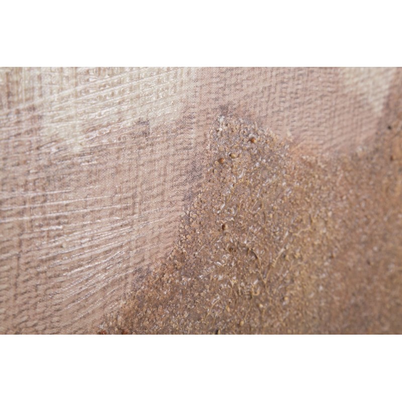 Arte mural marrón hecho a mano – 80x100 cm – Arte mural bohemio y cálido