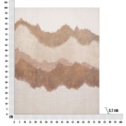 Arte mural marrón hecho a mano – 80x100 cm – Arte mural bohemio y cálido