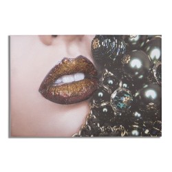Lámina decorativa de labios glamurosos – 80x120 cm – Retrato femenino moderno y artístico