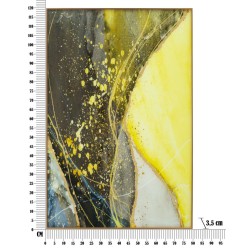 Panel de pared de vidrio soleado – 80x120 cm – Reflejos luminosos y estilo glamuroso