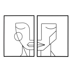 Conjunto de 2 paneles murales tribales – 60x80 cm – Estilo étnico bohemio chic