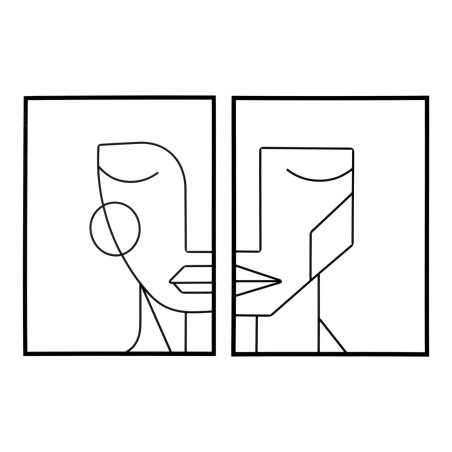 Conjunto de 2 paneles murales tribales – 60x80 cm – Estilo étnico bohemio chic