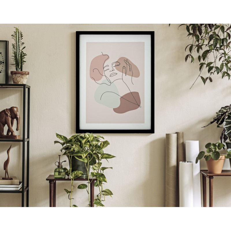 Sello decorativo de pared – Modelo A – 35x47 cm – Marco étnico estilo bohemio chic