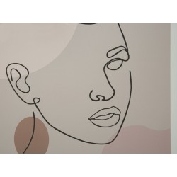 Cuadro decorativo con forma de sello – Modelo C – 35x47 cm – Decoración de pared sutil de estilo bohemio