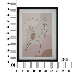 Cuadro decorativo con forma de sello – Modelo C – 35x47 cm – Decoración de pared sutil de estilo bohemio