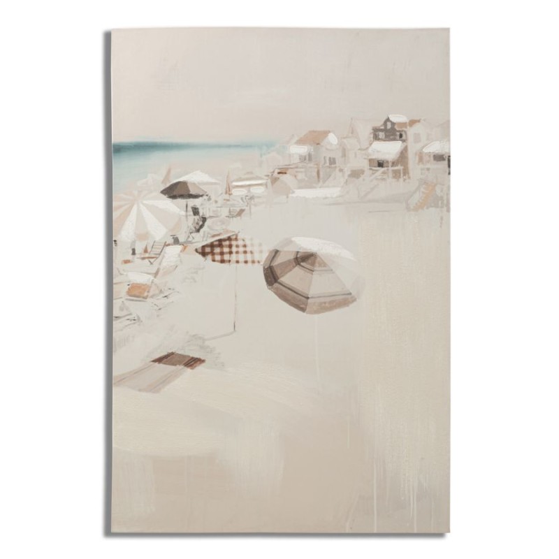 Cuadro decorativo de playa – Modelo B – 80x120 cm – Paisaje bohemio chic relajante