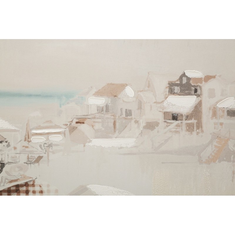 Cuadro decorativo de playa – Modelo B – 80x120 cm – Paisaje bohemio chic relajante