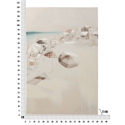 Cuadro decorativo de playa – Modelo B – 80x120 cm – Paisaje bohemio chic relajante