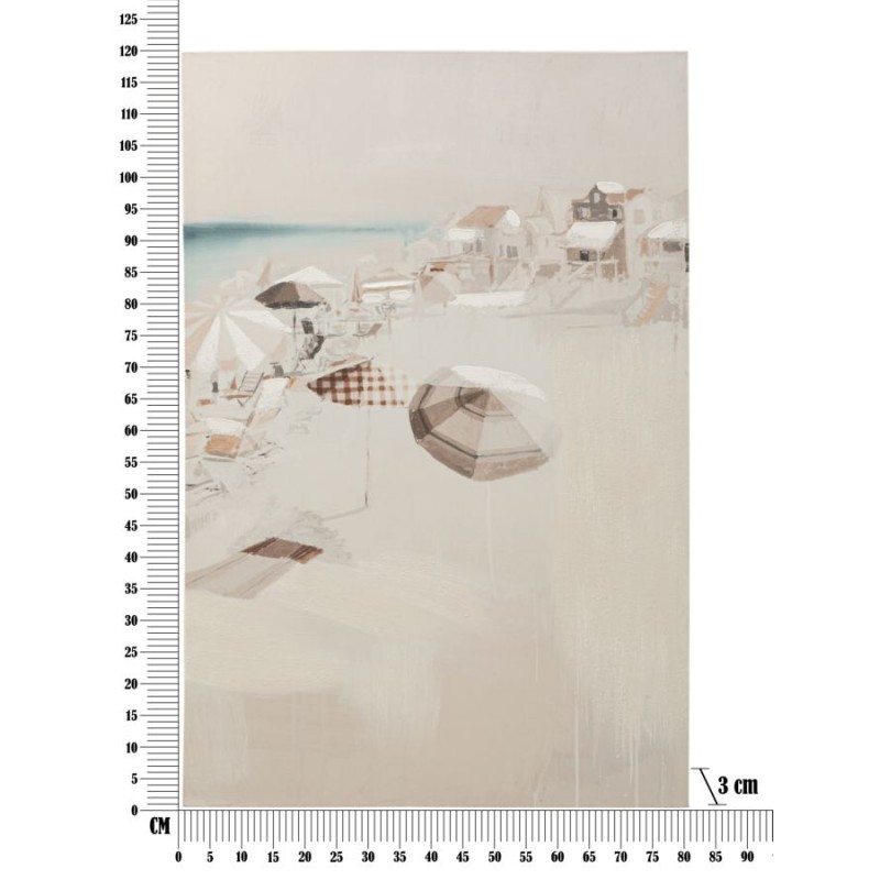 Cuadro decorativo de playa – Modelo B – 80x120 cm – Paisaje bohemio chic relajante