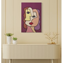 Lámina decorativa para pared – Modelo B – 60x90 cm – Estilo glamuroso, femenino y expresivo