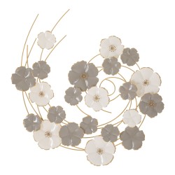 Decoración de pared Lotly – 63x67 cm – Diseño metálico moderno y glamuroso