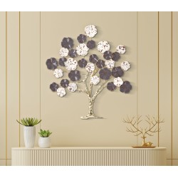 Árbol de pared Albero Violeta – 73x80 cm – Árbol de pared púrpura glamuroso y refinado