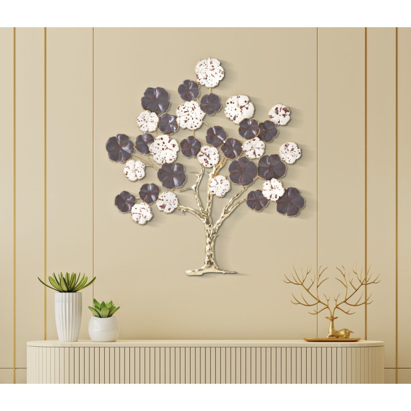 Árbol de pared Albero Violeta – 73x80 cm – Árbol de pared púrpura glamuroso y refinado