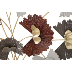 Decoración de pared Reddy – 78x80 cm – Expresivo y cálido metal rojo glam