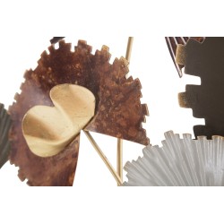 Decoración de pared Reddy – 78x80 cm – Expresivo y cálido metal rojo glam