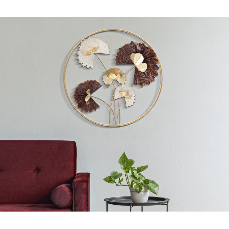Decoración de pared redonda Reddy – Ø61 cm – Diseño glamuroso de forma circular