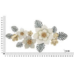 Decoración de pared Moty – 134x69 cm – Metal glamuroso gráfico y contemporáneo