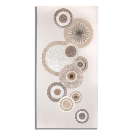 Lámina circular con apliques – Modelo A – 50x100 cm – Arte moderno de estilo bohemio chic