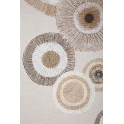 Lámina circular con apliques – Modelo A – 50x100 cm – Arte moderno de estilo bohemio chic
