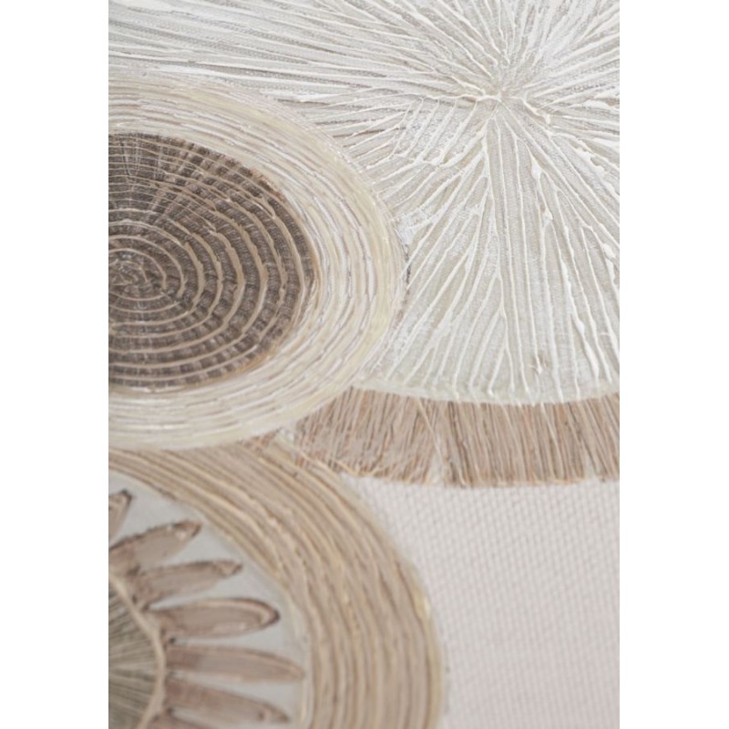 Lámina circular con apliques – Modelo A – 50x100 cm – Arte moderno de estilo bohemio chic