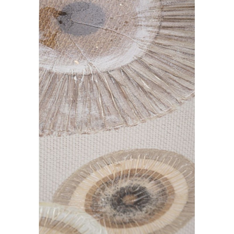 Lámina circular con apliques – Modelo A – 50x100 cm – Arte moderno de estilo bohemio chic