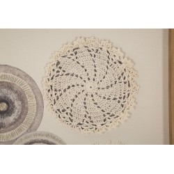 Lámina artística circular para pared – 45x60 cm – Decoración bohemia suave y equilibrada