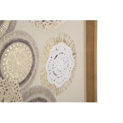 Lámina artística circular para pared – 45x60 cm – Decoración bohemia suave y equilibrada