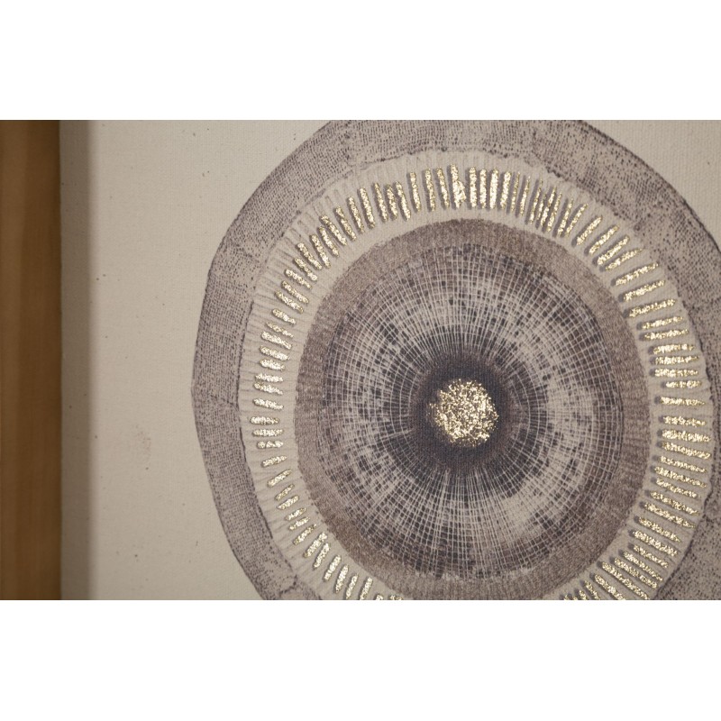 Lámina artística circular para pared – 45x60 cm – Decoración bohemia suave y equilibrada