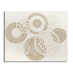 Cuadro mural Icer – 80x100 cm – Composición abstracta de estilo bohemio chic