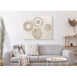 Cuadro mural Icer – 80x100 cm – Composición abstracta de estilo bohemio chic