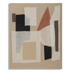 Arte mural hecho a mano - Listo para colgar - Modelo A - 80x100 cm - Obra de arte bohemia original