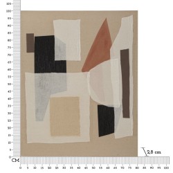 Arte mural hecho a mano - Listo para colgar - Modelo A - 80x100 cm - Obra de arte bohemia original