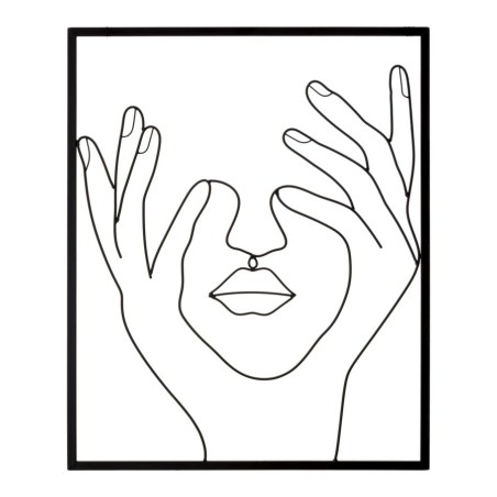 Decoración de pared Simply Face – 50x61 cm – Panel de pared bohemio minimalista y expresivo