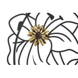 Decoración de pared Simply Flotis – 63x69 cm – Metal glamuroso, diseño fluido y moderno