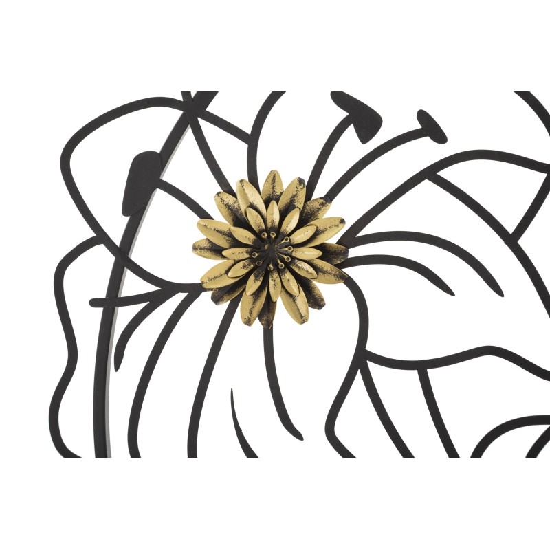 Decoración de pared Simply Flotis – 63x69 cm – Metal glamuroso, diseño fluido y moderno