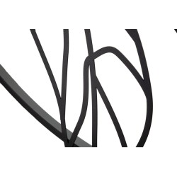 Decoración de pared Simply Flotis – 63x69 cm – Metal glamuroso, diseño fluido y moderno