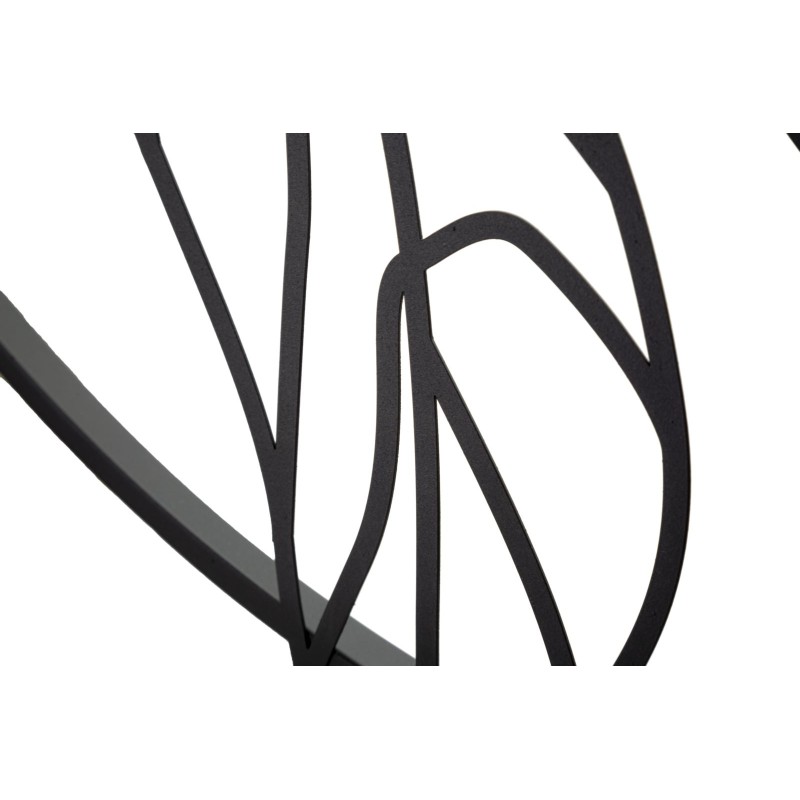 Decoración de pared Simply Flotis – 63x69 cm – Metal glamuroso, diseño fluido y moderno