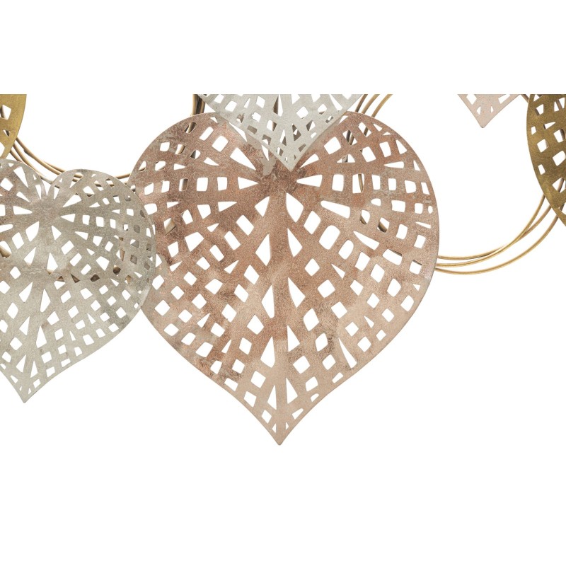 Decoración de pared con corazones – 91x39 cm – Panel glamuroso romántico y elegante