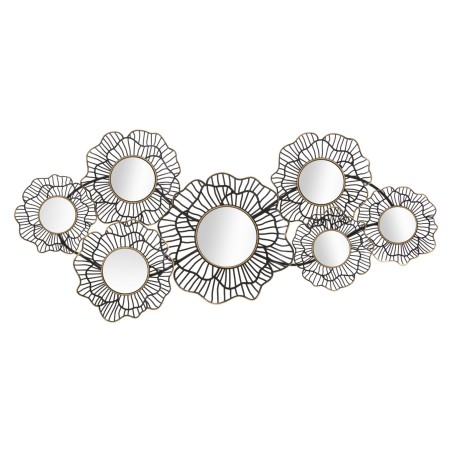 Decoración de pared Osaka con espejos – 121x56 cm – Reflejos metálicos y plateados con un toque glamuroso