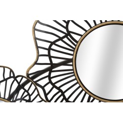 Decoración de pared Osaka con espejos – 121x56 cm – Reflejos metálicos y plateados con un toque glamuroso