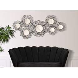 Decoración de pared Osaka con espejos – 121x56 cm – Reflejos metálicos y plateados con un toque glamuroso